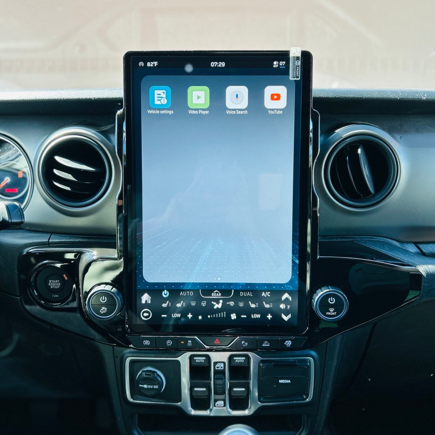 14.5” Android 13 Vertical Screen Navigation Radio for Jeep Wrangler/Rubicon/Gladiator 2018 - 2023
