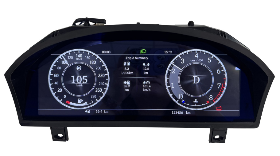 12.3 inch LCD Screen Digital Cluster Gauge for 2005-2009 Land Rover Range Rover Sport/Discovery 3 Speedometer Replacement Dashboard Instrument Cluster Digital Display Panel