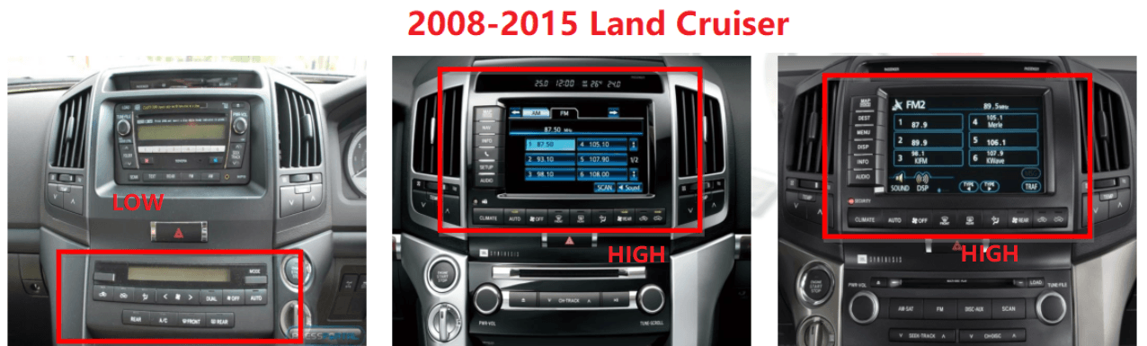 17" Vertical Screen Navi Radio for Toyota Land Cruiser LC200 2008 - 2015 | Phoenix Automotive