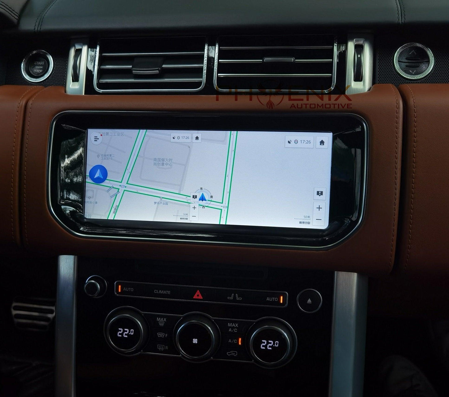 10.25" Qcta-core Android 10.0 Navigation Radio for Land Rover Range Rover Sport 2012 - 2016 | Phoenix Automotive