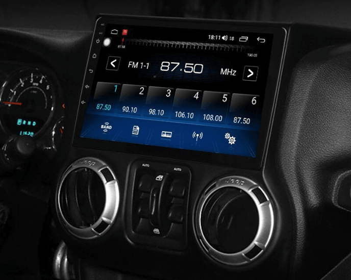 10.1" Android 9 Navigation Radio for Jeep Wrangler 2011 - 2014 | Phoenix Automotive