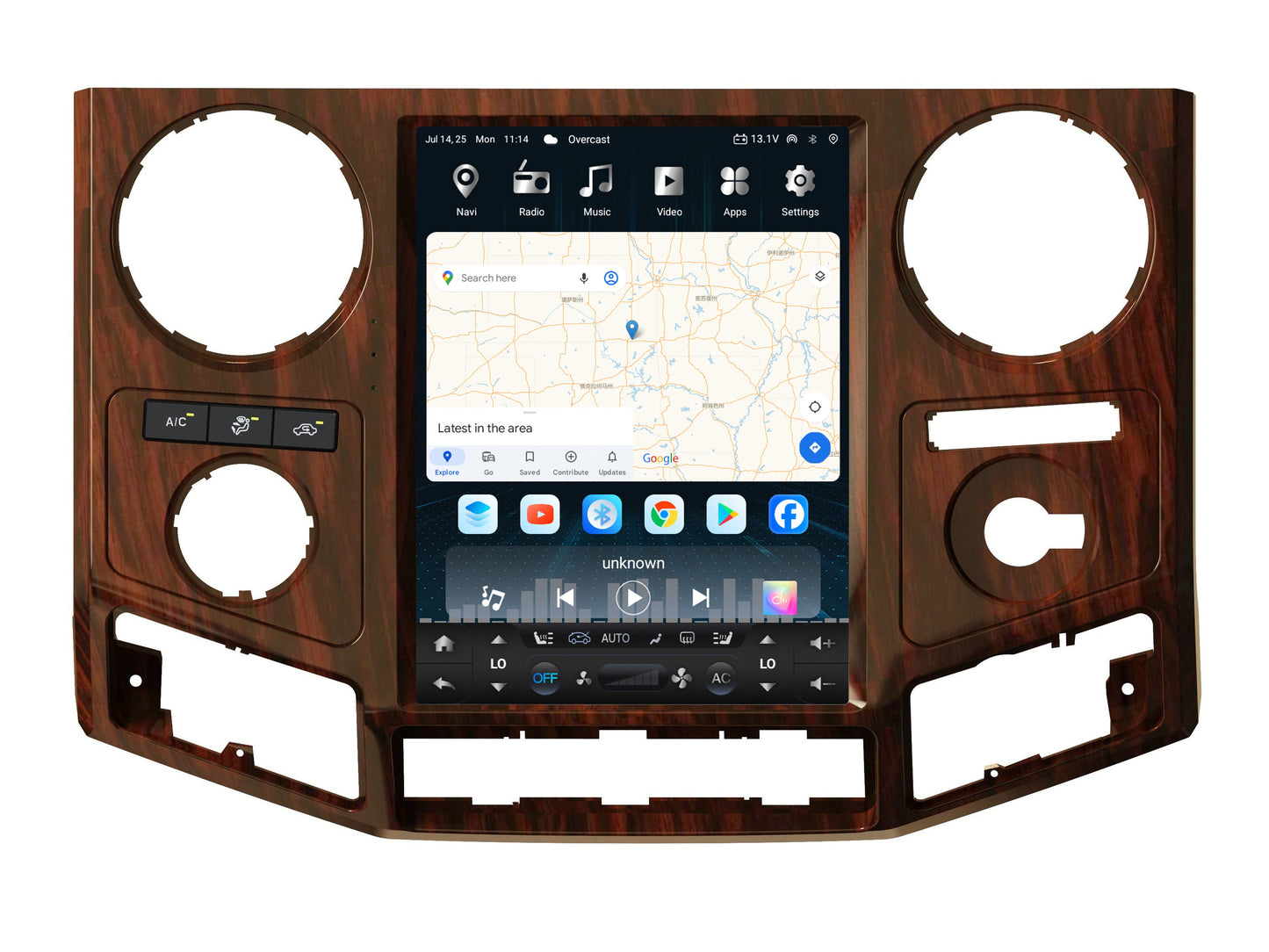 12.1 inch Android 13/14 Vertical Screen Navigation Radio for Ford F-250 F-350 Super Duty trucks 2008 - 2016