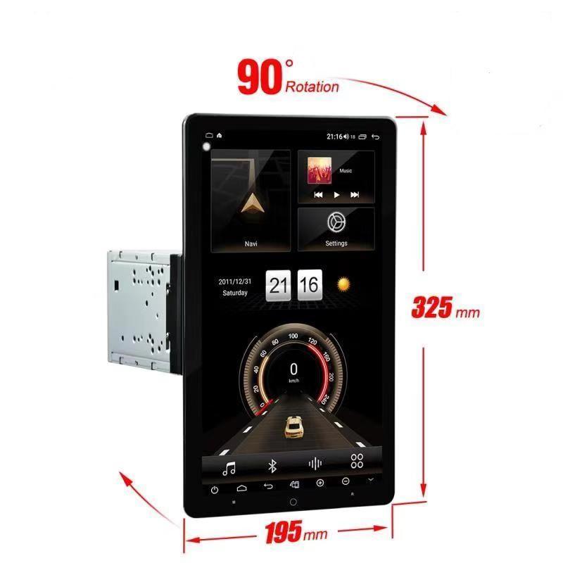 13.3" Android 10.0 Universal double din Navigation Radio with Motorized rotatable screen | Phoenix Automotive