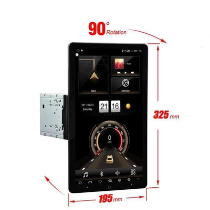 13.3" Android 10.0 Universal double din Navigation Radio with Motorized rotatable screen | Phoenix Automotive