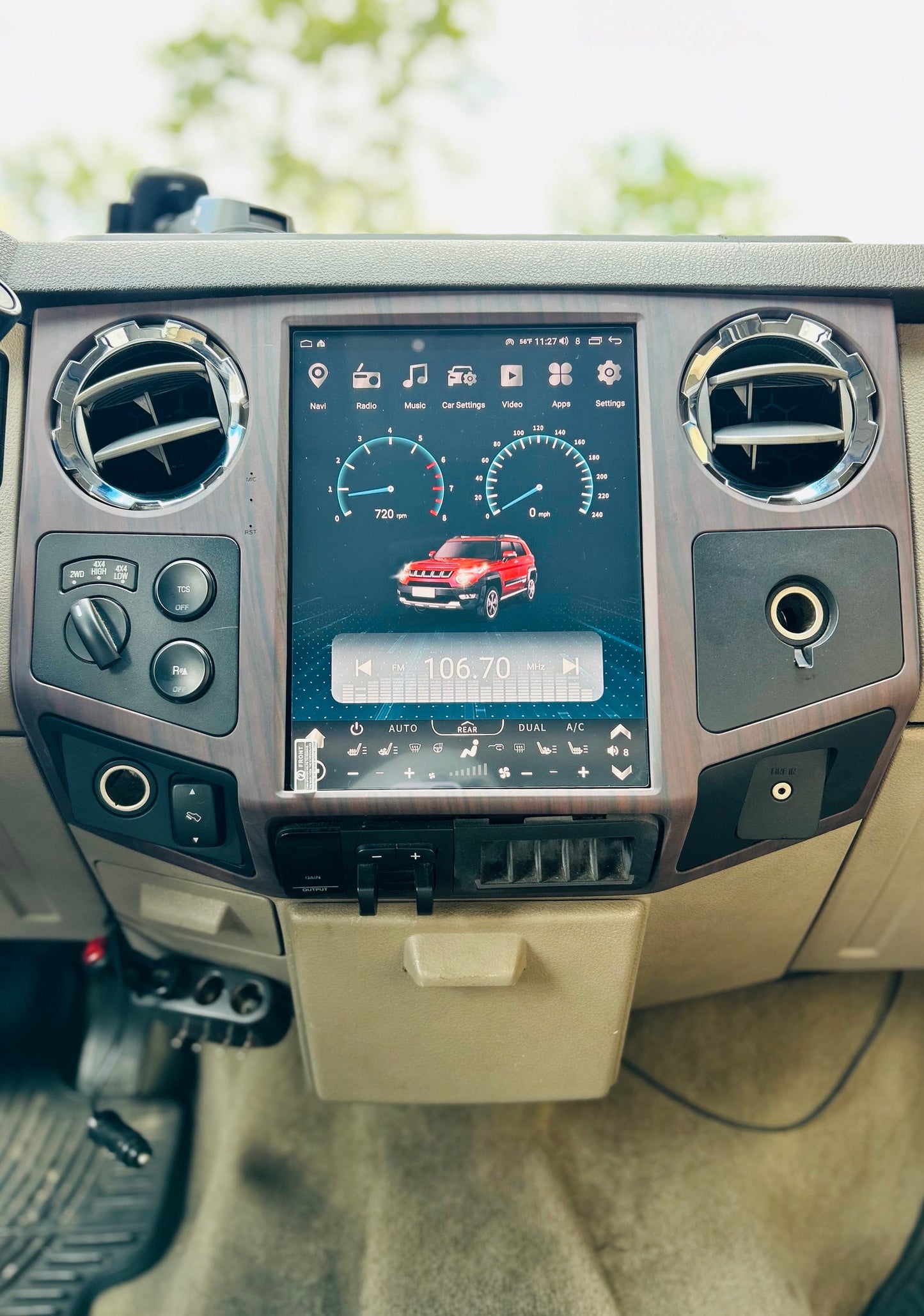 [Open Box] 12.1 inch Android 13/14 Vertical Screen Navigation Radio for Ford F-250 F-350 Super Duty trucks 2008 - 2016