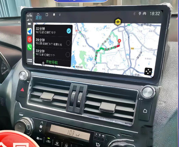 12.3 Inch Android 14 Universal Car Radio Stereo Android Auto Carplay for Toyota Prado  2014-2017