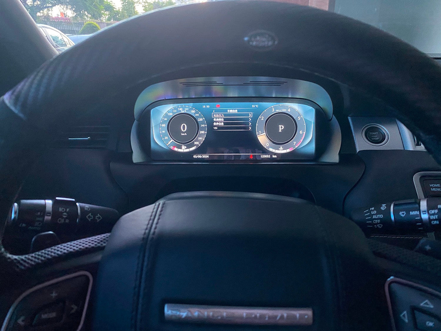 12.3 inch LCD Screen Digital Cluster Gauge for Land Rover Evoque 2012-2019 Speedometer Replacement Dashboard Instrument Cluster Digital Display Panel