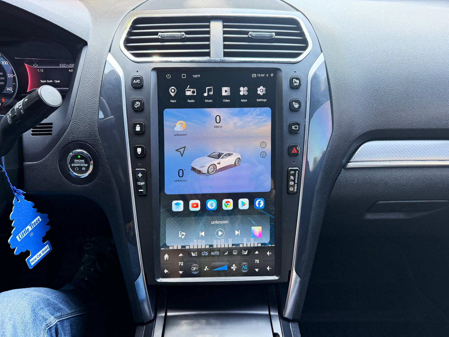 13.6" Android 12 Vertical Screen Navigation Radio for Ford Explorer 2011 - 2019