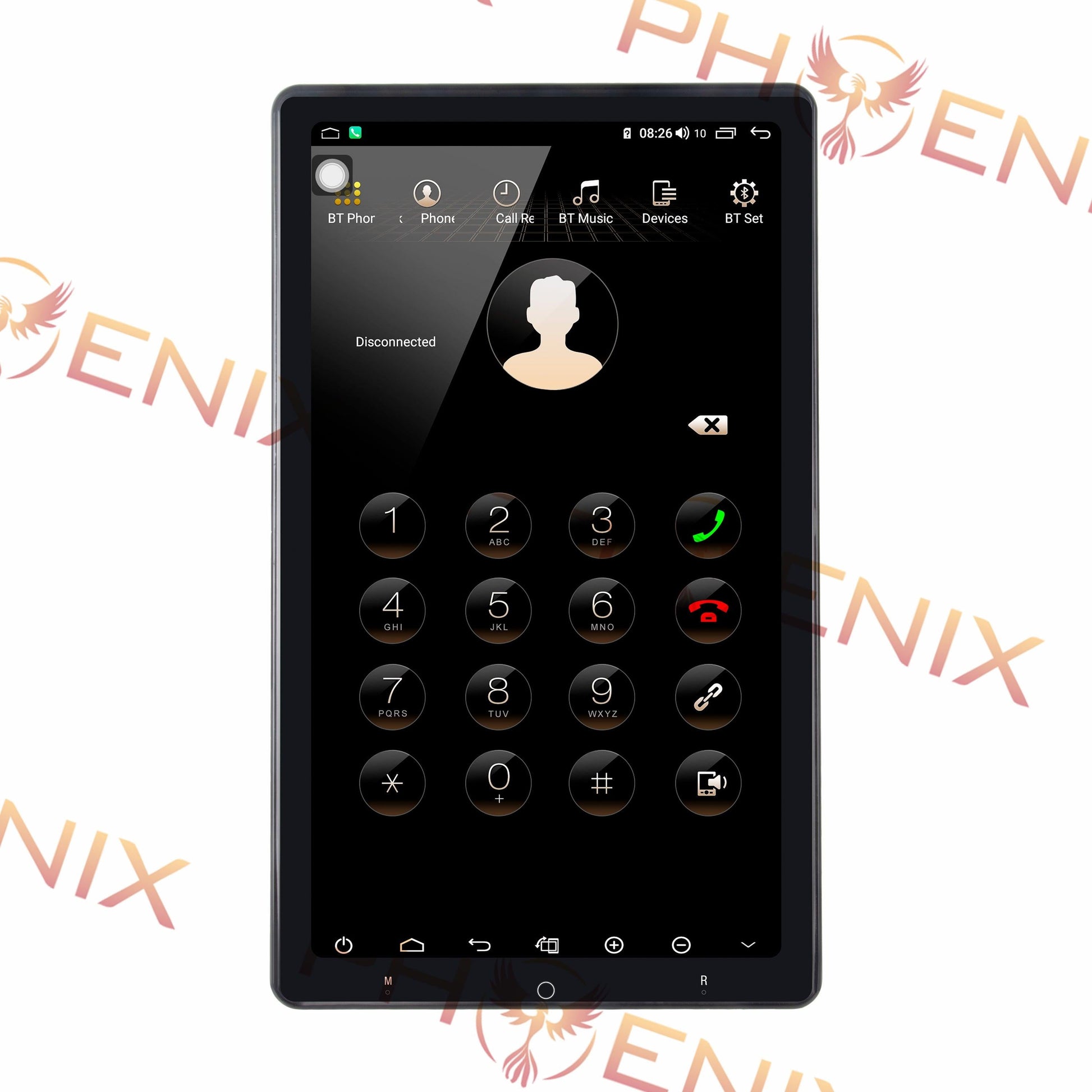 13.3" Android 10.0 Universal double din Navigation Radio with Motorized rotatable screen | Phoenix Automotive