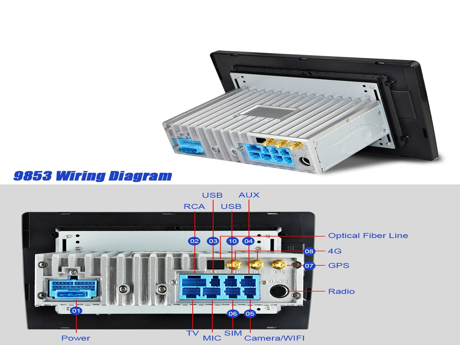 13.3" Android 10.0 Universal double din Navigation Radio with Motorized rotatable screen | Phoenix Automotive