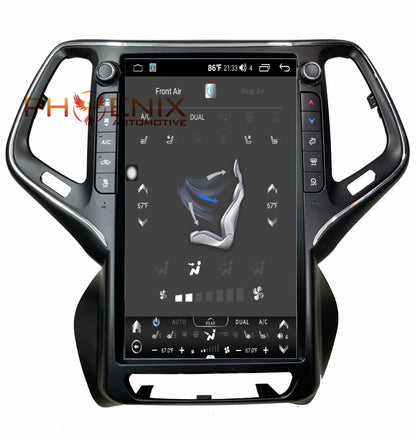 [Open box] 13.6" Vertical Screen Android 10/12/13 Fast boot Navigation Radio for Jeep Cherokee 2014 - 2021 | Phoenix Automotive