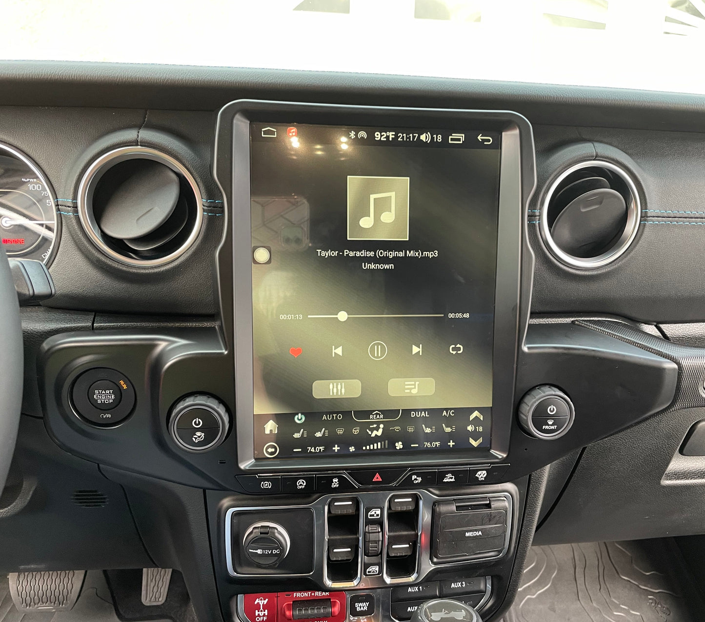 [ Hot-sale ] 12.1” Android 12 Vertical Screen Navigation Radio for Jeep Wrangler JL 2018 - 2022