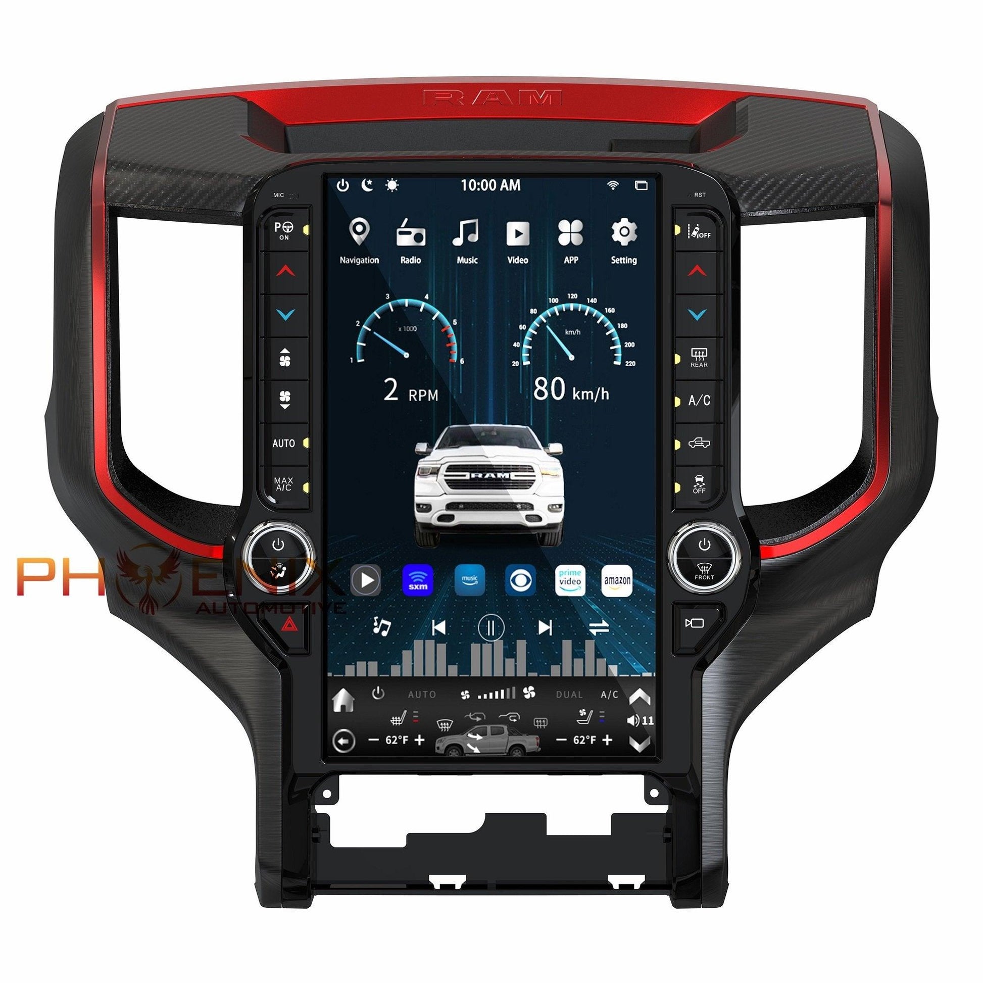 [Open box] 13.6” Android 10 Vertical Screen Navigation Radio for Dodge Ram 2019- 2022 In-Dash audio/video players head unit stereo online Phoenix Automotive Android Radio Tesla-style T-style XL Large screen Vertical screen big screen Linkswell inc x knob joying Aucar auto AutoTecPro Navigation Systems Rhino dasaita American muscle nifty city merge screens seicane car radio