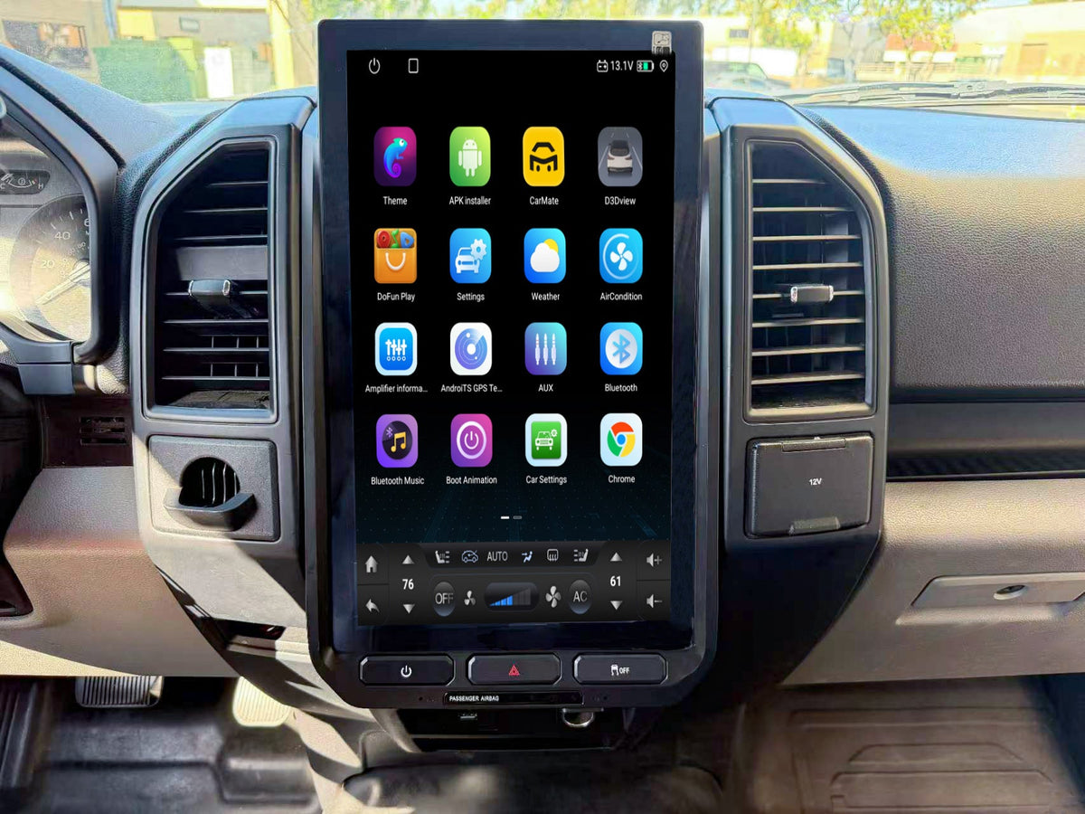 16” Android 13/14 Vertical Screen Navigation Radio for Ford F-150 F-250 F-350 F-450 F-550 2015-2020