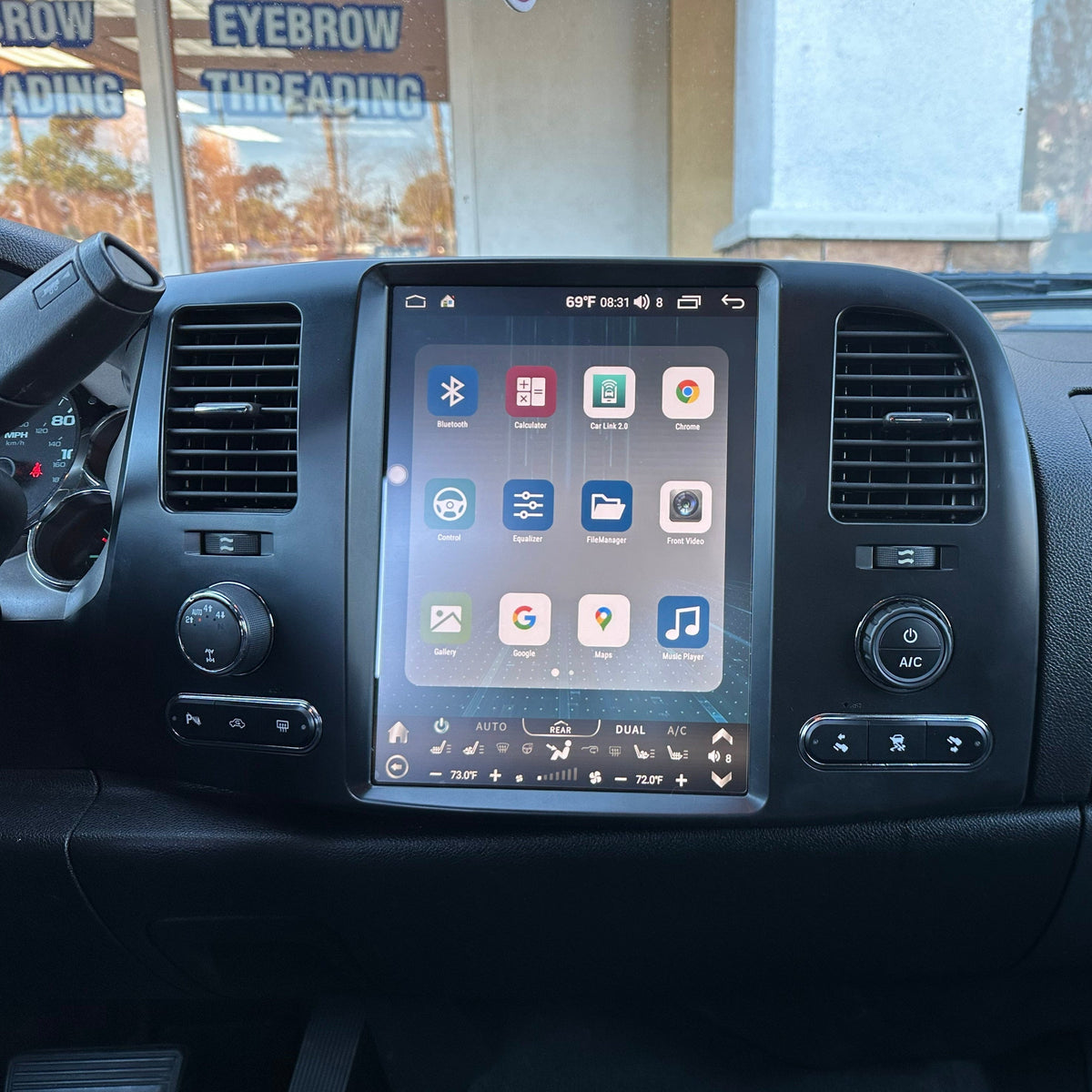 12.1” Android 13 fast boot Vertical Screen Navigation Radio for Chevrolet Silverado GMC Sierra 2007 - 2013 | Phoenix Automotive