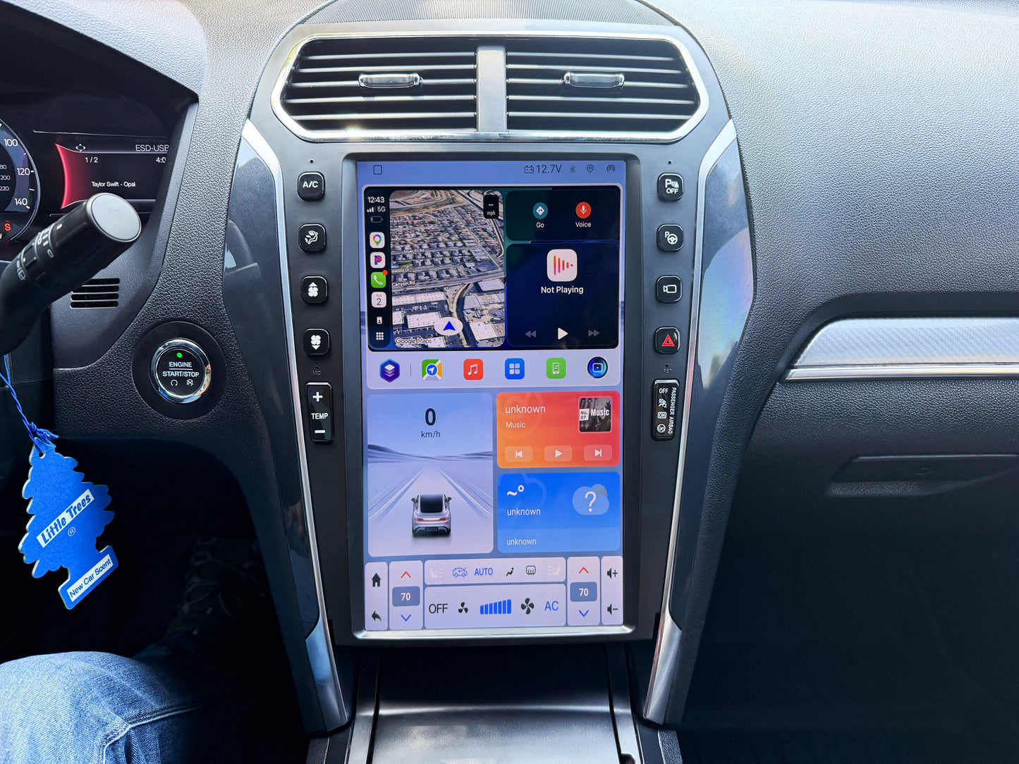 13.6" Android 12 Vertical Screen Navigation Radio for Ford Explorer 2011 - 2019