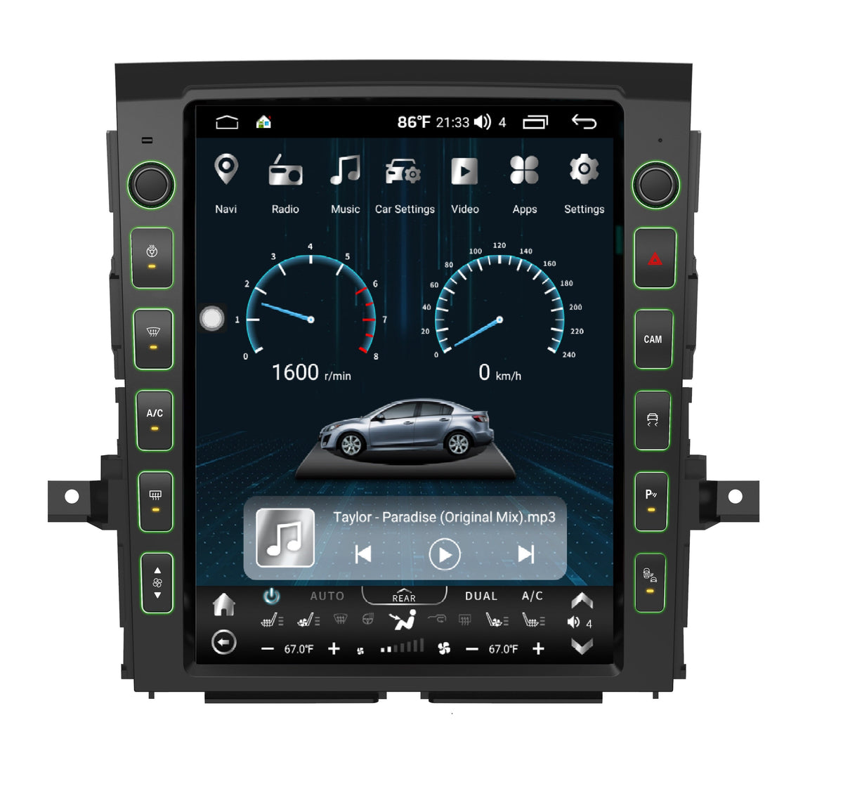 [ New ] 13” Android 13 Vertical Screen Navigation Radio for Nissan Titan (XD) 2016 - 2019 | Phoenix Automotive