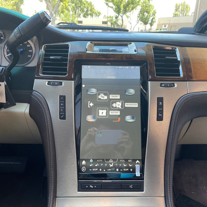 [ NEW ] 13.6" Android 13 VERTICAL SCREEN Navigation Radio for Cadillac Escalade 2007 - 2014 | Phoenix Automotive