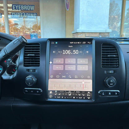 12.1” Android 13 fast boot Vertical Screen Navigation Radio for Chevrolet Silverado GMC Sierra 2007 - 2013 | Phoenix Automotive