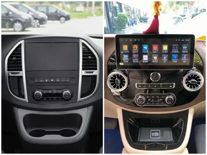 12.3 Inch Android 14 Universal Car Radio Stereo Android Auto Carplay for Benz VITO 2014-2023