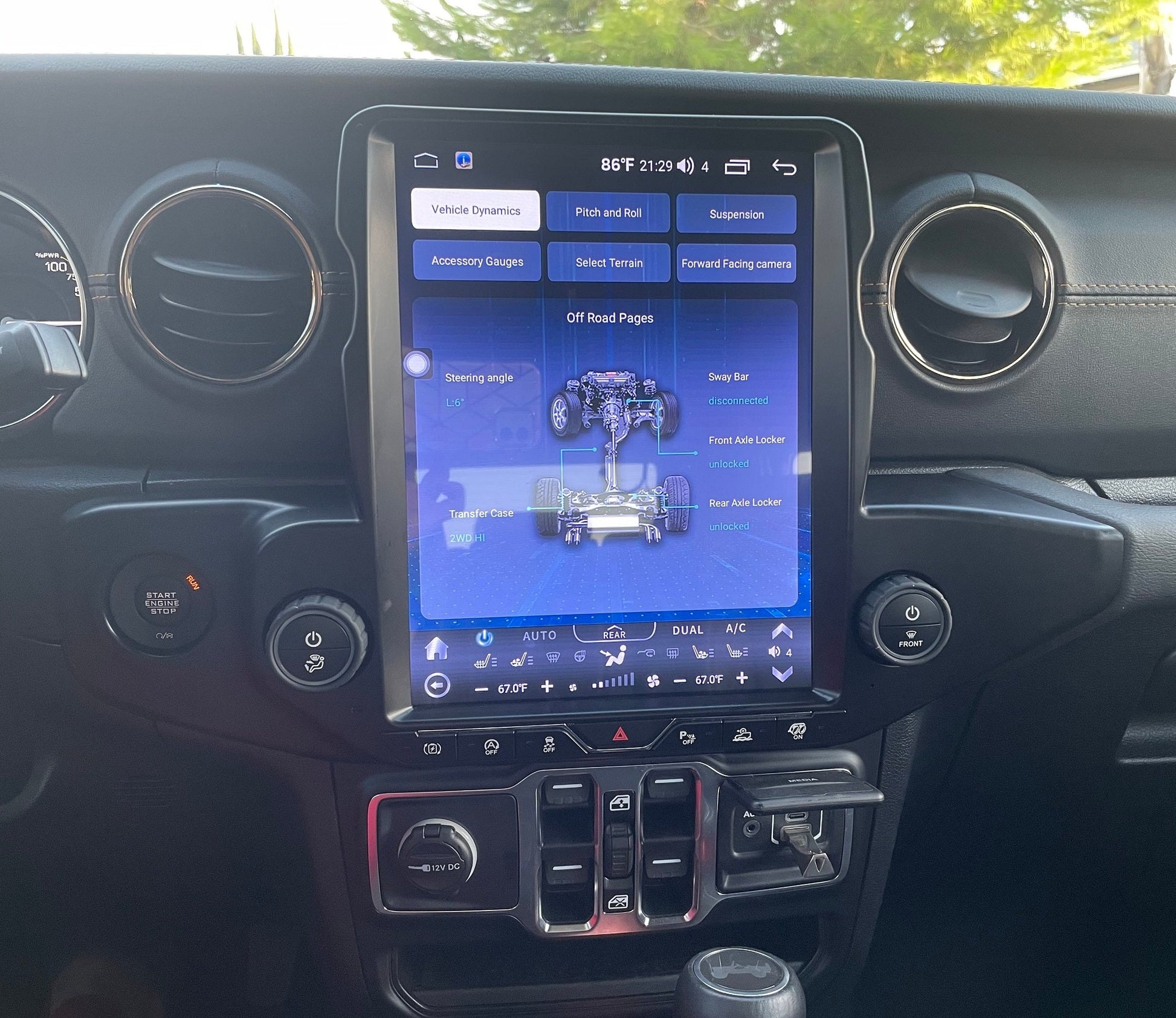 [ Hot-sale ] 12.1” Android 13 Vertical Screen Navigation Radio for Jeep Wrangler JL 2018 - 2023 | Phoenix Automotive