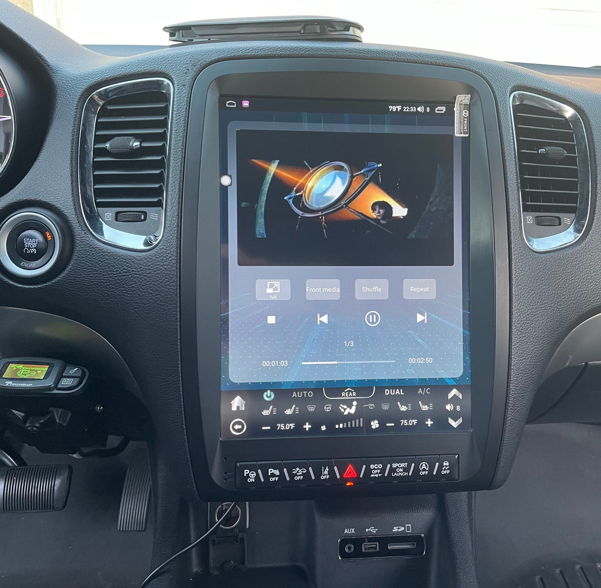 [ New ] 13” Android 13 Vertical Screen Navigation Radio for Dodge Durango 2011 - 2020 | Phoenix Automotive