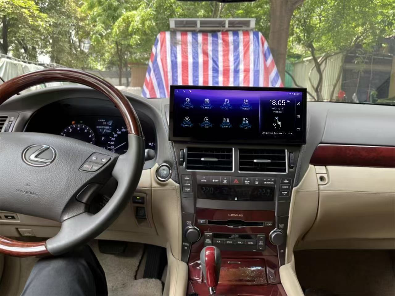 12.3 Inch Android 14 Universal Car Radio Stereo Android Auto Carplay for Lexus LS460/LS600 2006-2012