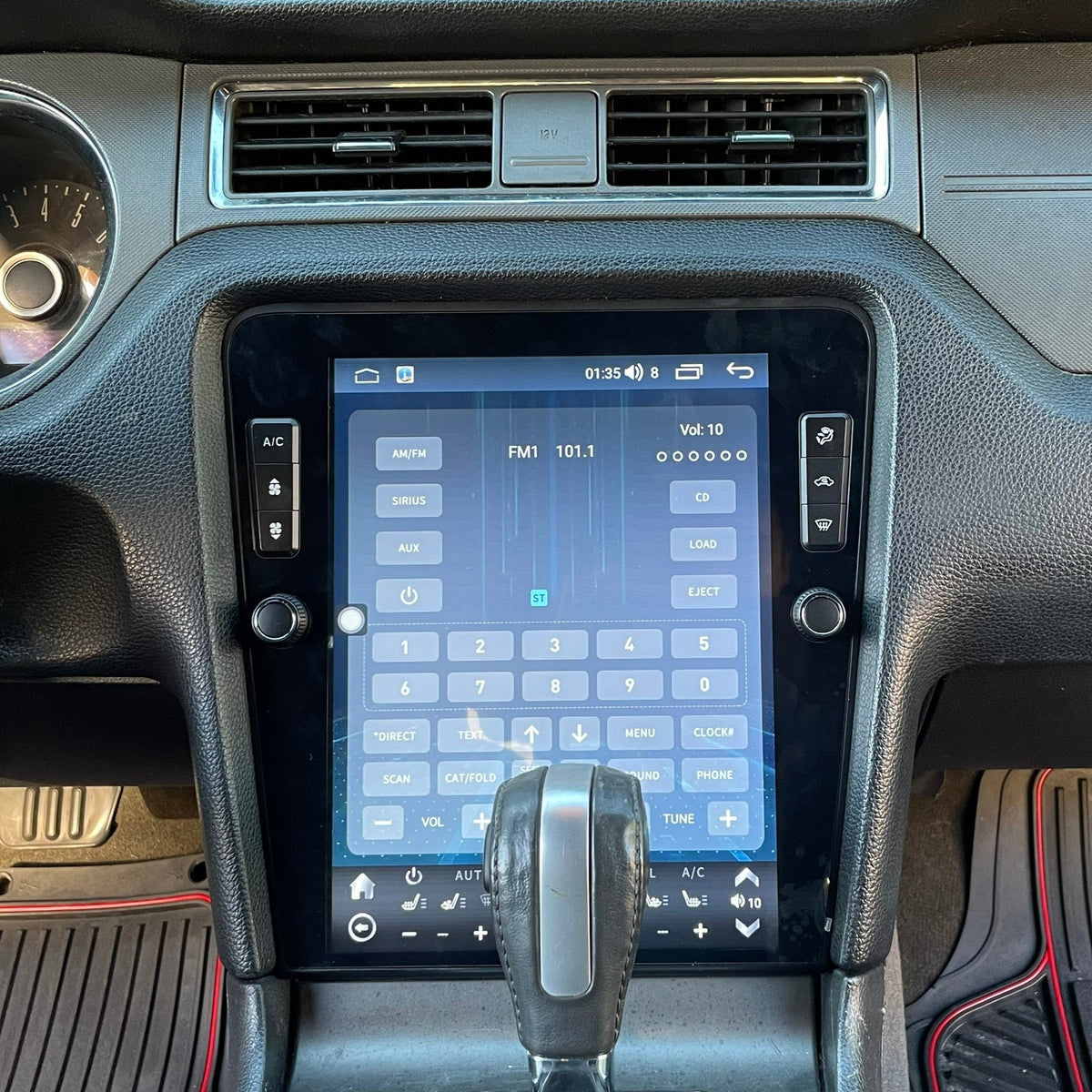 12.1" Vertical Screen Android 10/13 Fast boot Navigation Radio for Ford Mustang 2010 - 2014 | Phoenix Automotive