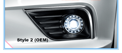 Pair Direct Bolt-on LED Fog Light Assembly Lamp for Nissan Versa 2012 - 2017 | Phoenix Automotive