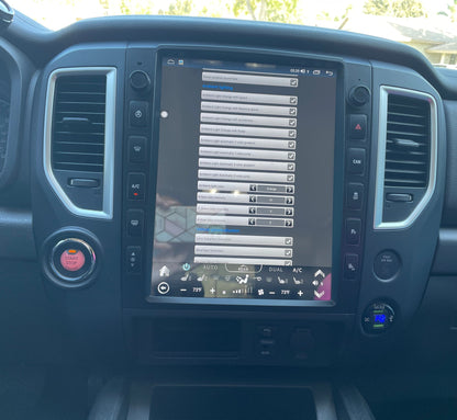 [ New ] 13” Android 13 Vertical Screen Navigation Radio for Nissan Titan (XD) 2016 - 2019 | Phoenix Automotive