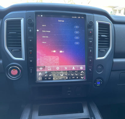 [ Hot-sale] 13” Android 12 Vertical Screen Navigation Radio for Nissan Titan (XD) 2016 - 2019 | Phoenix Automotive