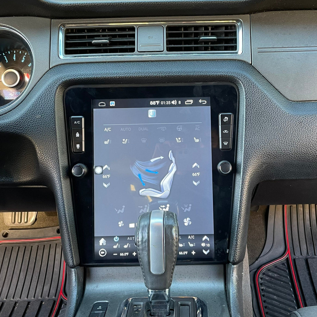 12.1" Vertical Screen Android 10/13 Fast boot Navigation Radio for Ford Mustang 2010 - 2014 | Phoenix Automotive