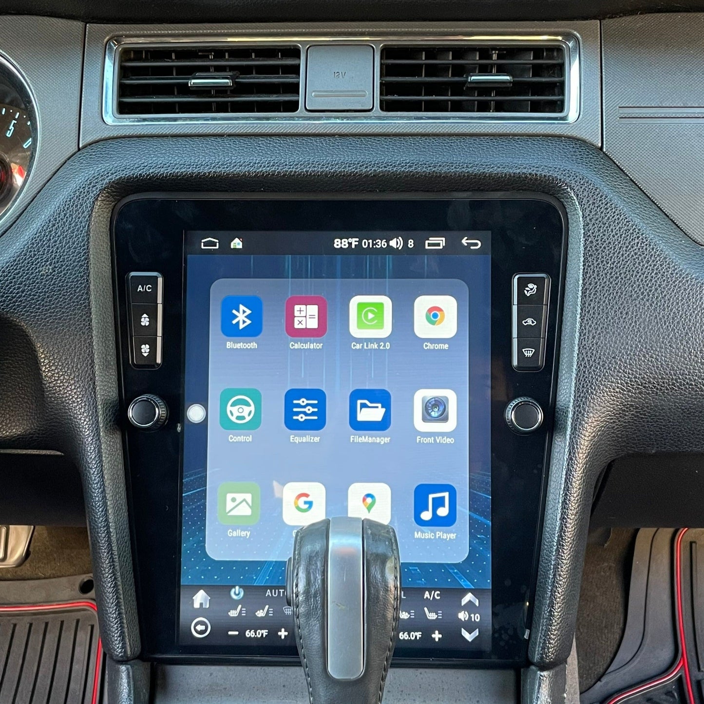 12.1" Vertical Screen Android 10/13 Fast boot Navigation Radio for Ford Mustang 2010 - 2014 | Phoenix Automotive