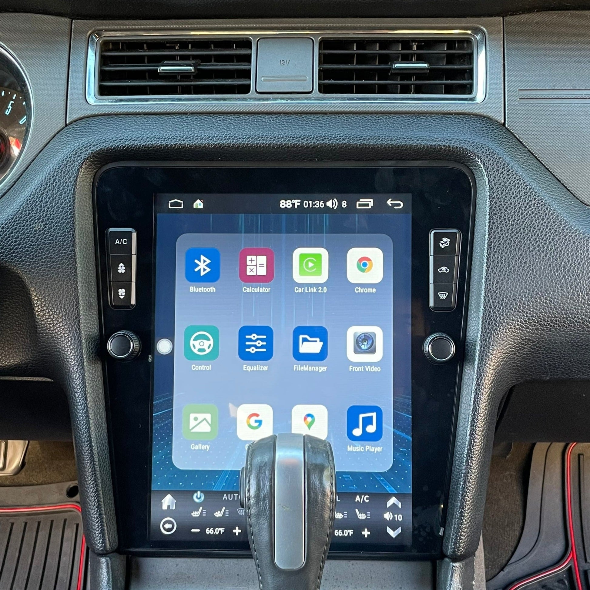 12.1" Vertical Screen Android 10/13 Fast boot Navigation Radio for Ford Mustang 2010 - 2014 | Phoenix Automotive