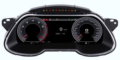 12.3 inch LCD Screen Digital Cluster Gauge for Audi A4 2013-2016 Speedometer Replacement Dashboard Instrument Cluster Digital Display Panel