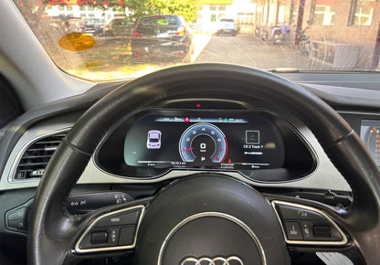 12.3 inch LCD Screen Digital Cluster Gauge for Audi A4 2013-2016 Speedometer Replacement Dashboard Instrument Cluster Digital Display Panel