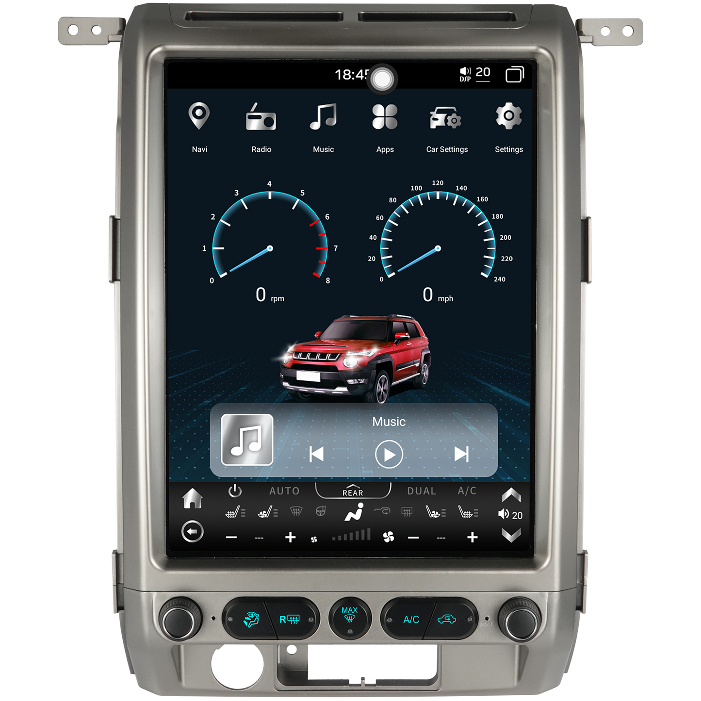 13/14.5 inch vertical screen Android 13/14 Fast boot navigation receiver for 2009 - 2014 Ford F-150