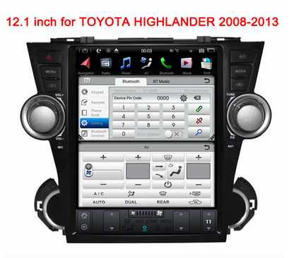 [ PX6 Six-core ] 12.1" Android 9 Fast boot Navigation Radio for Toyota Highlander 2009 - 2013 ebay amazon alibaba aliexpress rhino radios car toys CarPlayNav infotaiment crutchfield best buy walmart stinger carplaymart mergescreen 4x4 shop canada Idoing ddp motorsports ridies AWESAFE american trucks americantrucks temu SquareWheels Automotive SquareWheelsauto
