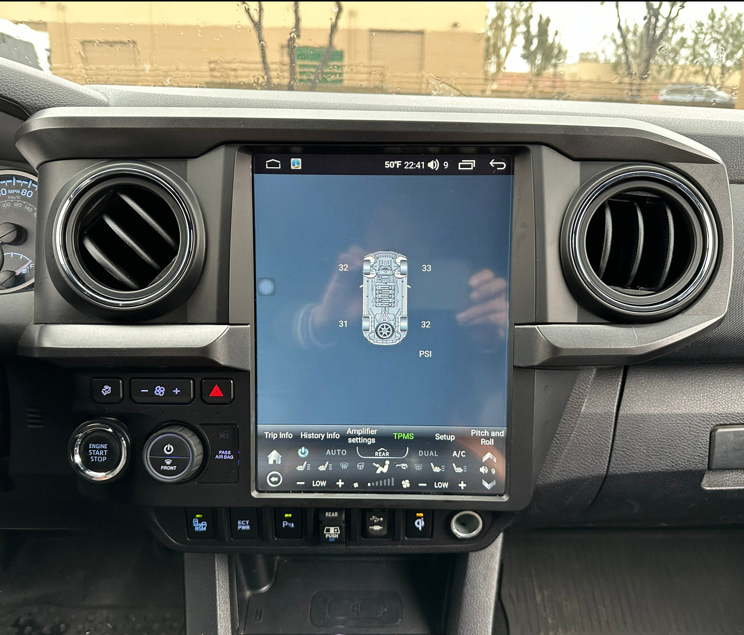 SC7870/Qualcomm6125 12.1” Android 13 fast boot Vertical Screen Navigation Radio for Toyota Tacoma 2016 - 2023 | Phoenix Automotive