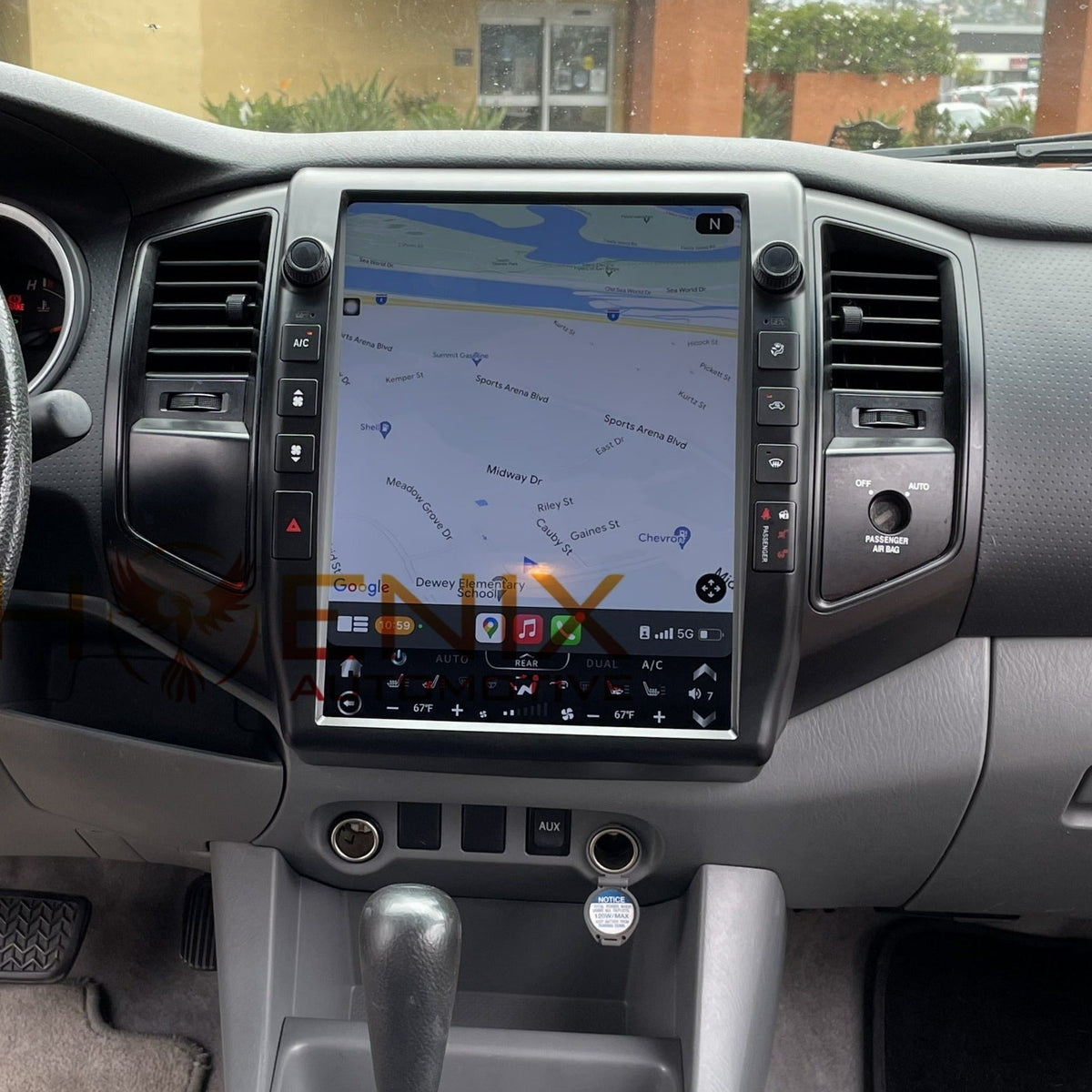 13” Android 12 Vertical Screen Navigation Radio for Toyota Tacoma 2005 - 2015 | Phoenix Automotive