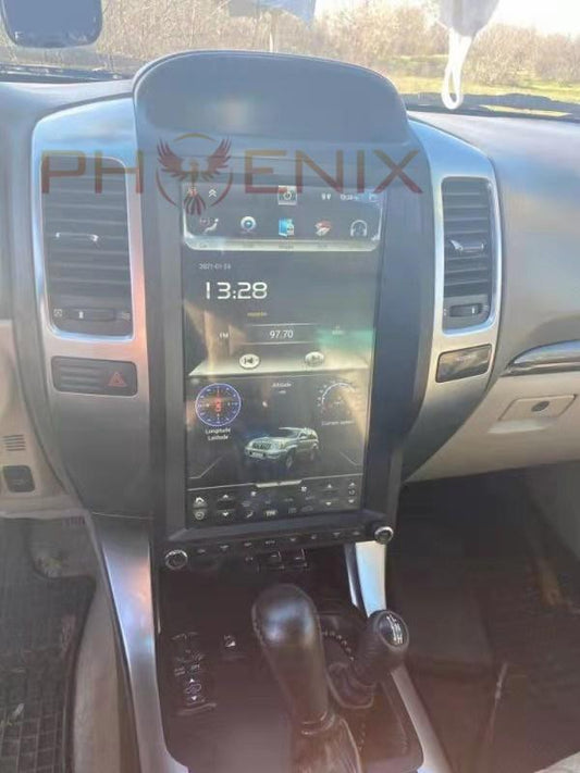 [ PX6 SIX-CORE ] 13.6" Vertical Screen Android 10.0 Fast boot Navigation Radio for Toyota Land Cruiser Prado / Lexus GX470 2002 - 2009 - Smart Car Stereo Radio Navigation | In-Dash audio/vide
