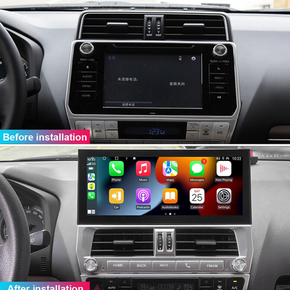 12.3 Inch Android 14 Universal Car Radio Stereo Android Auto Carplay for Toyota Prado 2018-2022