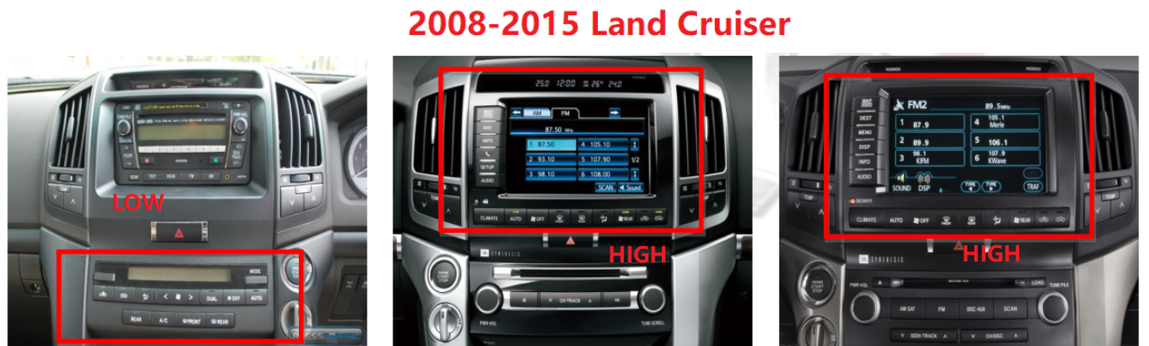 17" Vertical Screen Navi Radio for Toyota Land Cruiser LC200 2008 - 2015 - Phoenix Android Radios