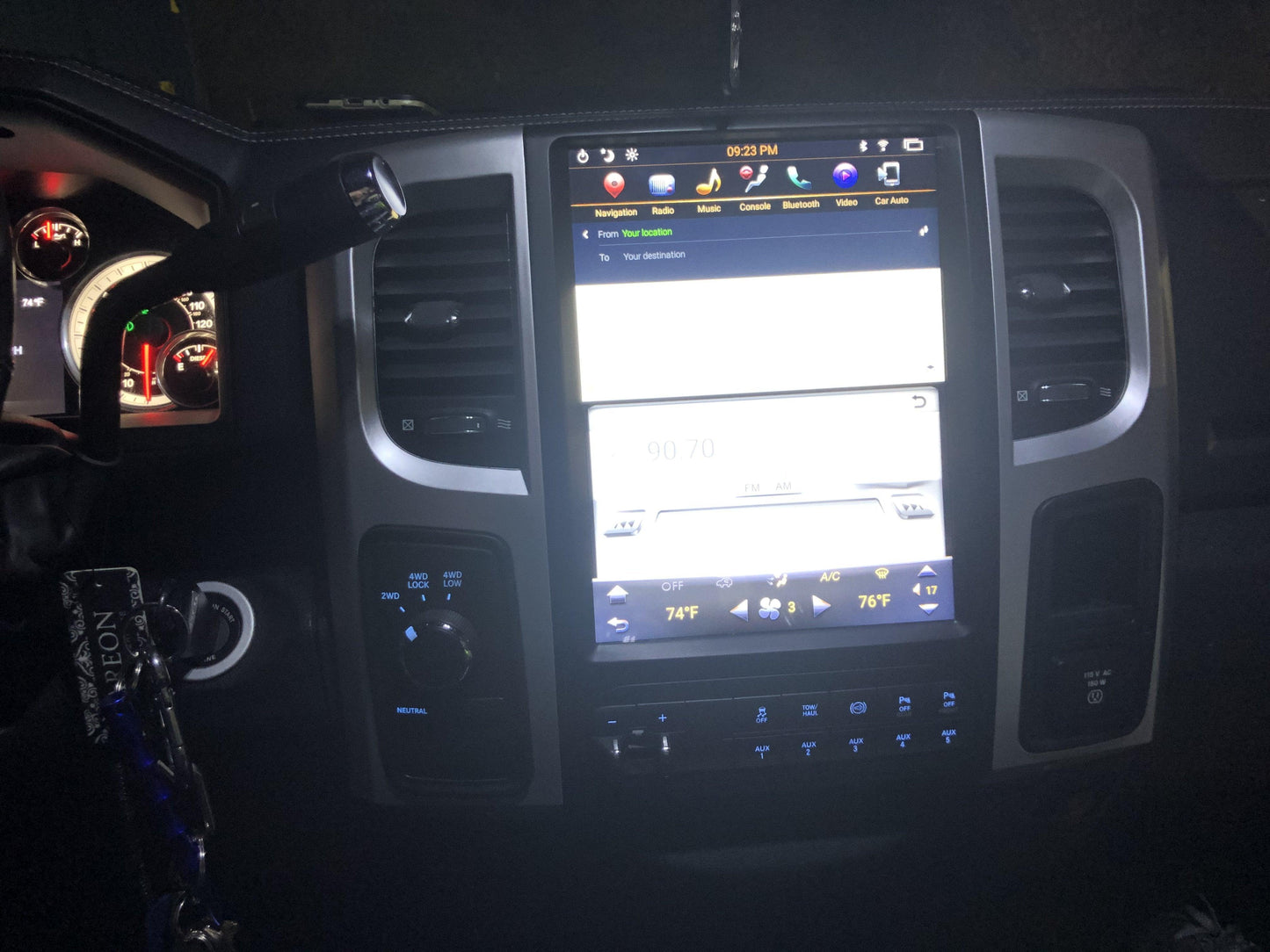Open box [ PX6 SIX-CORE ] 10.4” / 12.1" Android 9 Fast boot Vertical Screen Navi Radio for Dodge Ram 2009 - 2018 - Smart Car Stereo Radio Navigation | In-Dash audio/video players online - P