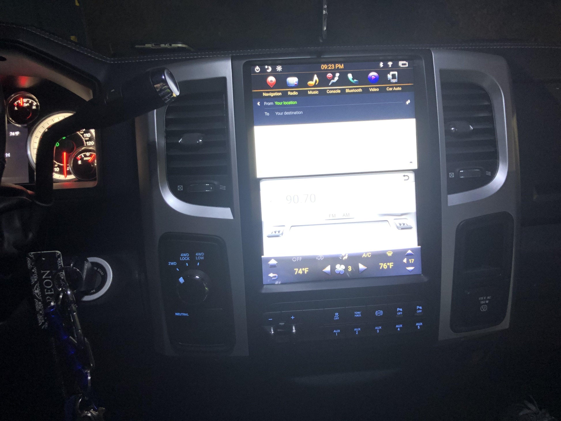 Open box [ PX6 SIX-CORE ] 10.4” / 12.1" Android 9 Fast boot Vertical Screen Navi Radio for Dodge Ram 2009 - 2018 - Smart Car Stereo Radio Navigation | In-Dash audio/video players online - P