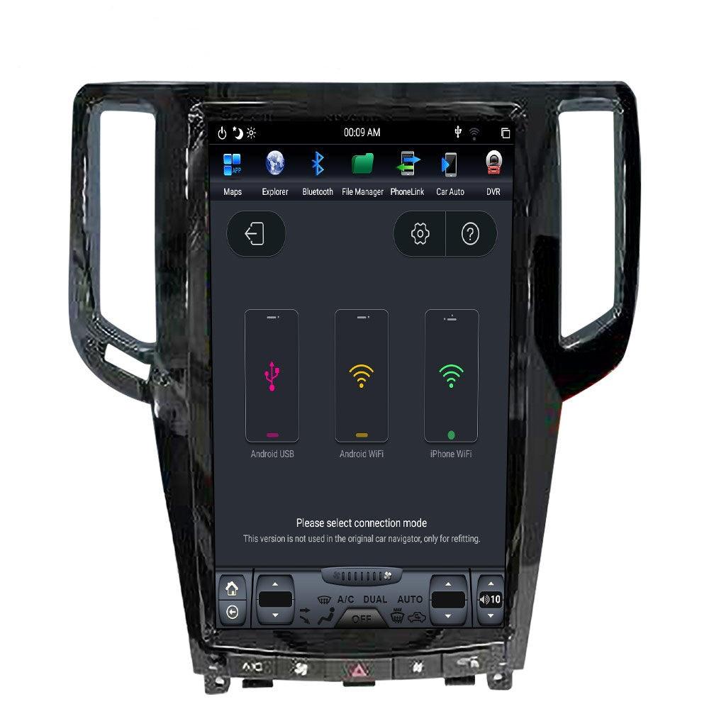 OPEN BOX [ PX6 SIX-CORE ] 13.6" Vertical Screen Android 8.1 / 9.0 Fast boot Navigatio Receiver for Infiniti G35/G37 2007 - 2013 - Smart Car Stereo Radio Navigation | In-Dash audio/video pl