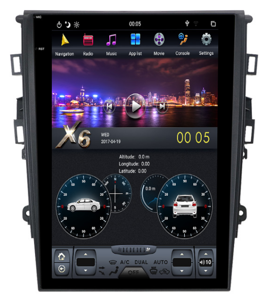 Open box[ PX6 Six-core ] 12.1" Vertical Screen Android 8.1 Fast boot Navigation Radio for Ford Fusion Mondeo 2013 - 2019 - Phoenix Android Radios