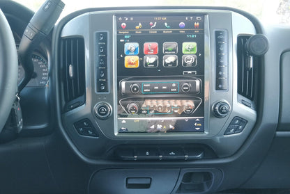 open box [PX6 SIX-CORE]12.1" Android 9 fast boot Vertical Screen Navigation Radio for Chevrolet Silverado GMC SIERRA 2014 - 2018 - Smart Car Stereo Radio Navigation | In-Dash audio/video play