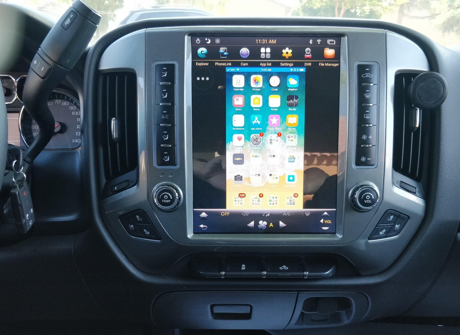open box [PX6 SIX-CORE]12.1" Android 8.1 Vertical Screen Navigation Radio for Chevrolet Silverado GMC SIERRA 2014 - 2018 - Smart Car Stereo Radio Navigation | In-Dash audio/video players onli