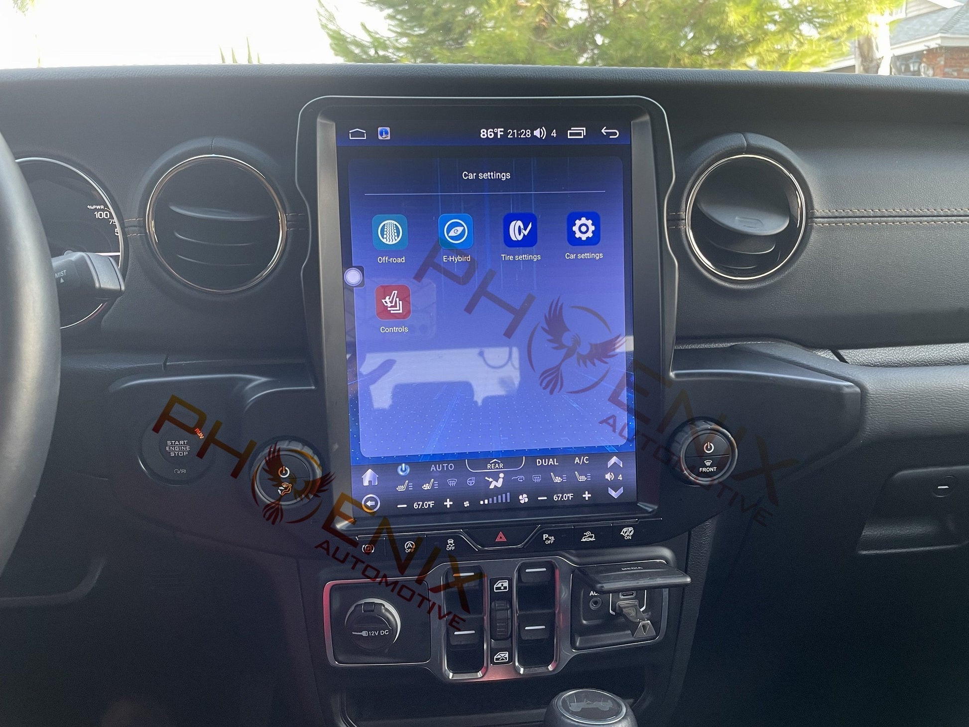 [ Hot-sale ] 12.1” Android 9 / 10 Vertical Screen Navigation Radio for Jeep Gladiator 2020 - 2021 - Smart Car Stereo Radio Navigation | In-Dash audio/video players online - Phoenix Automoti